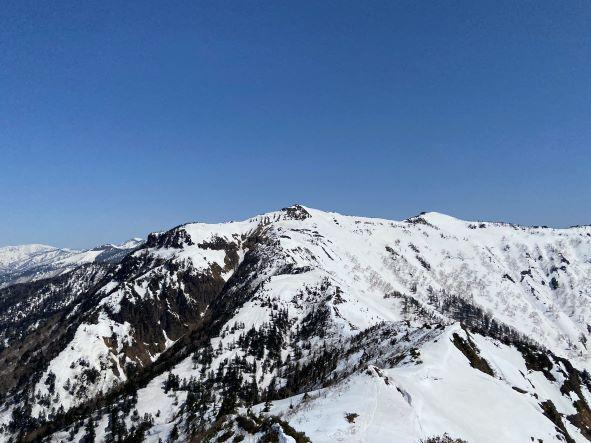 剣ヶ峯山から武尊山