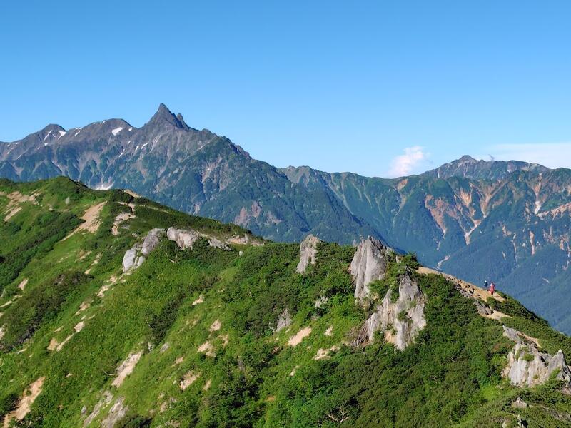 大天井への稜線から槍ヶ岳